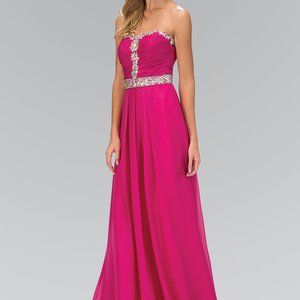 Strapless Sweetheart Sequin Prom Dress GSGL1058